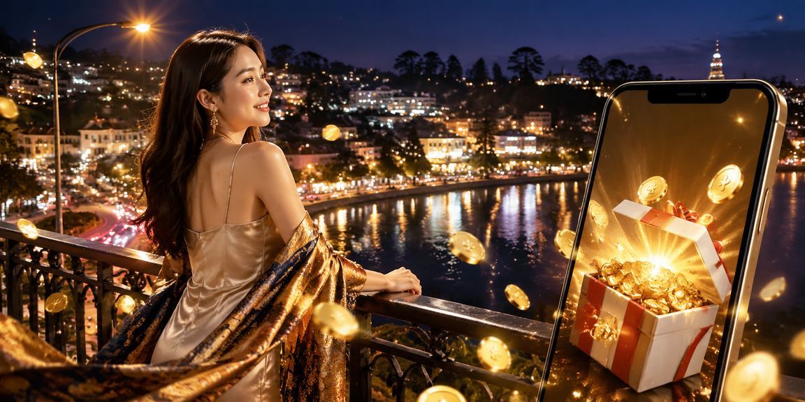 Người mẫu trải nghiệm ứng dụng cá cược di động tại Đà Lạt